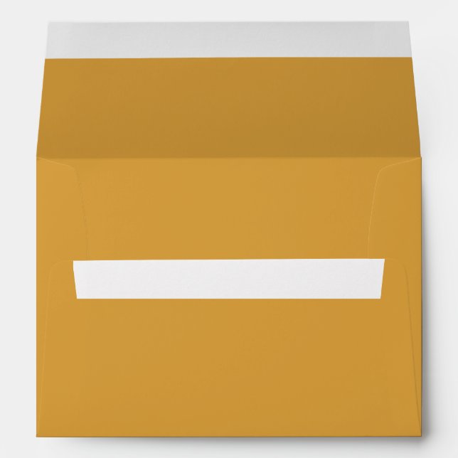 Solid Mustard Yellow Colour | Hex# DAA03D Envelope (Back (Bottom))