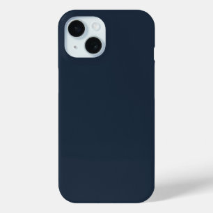 Solid Muted Blue Colour iPhone 15 Case