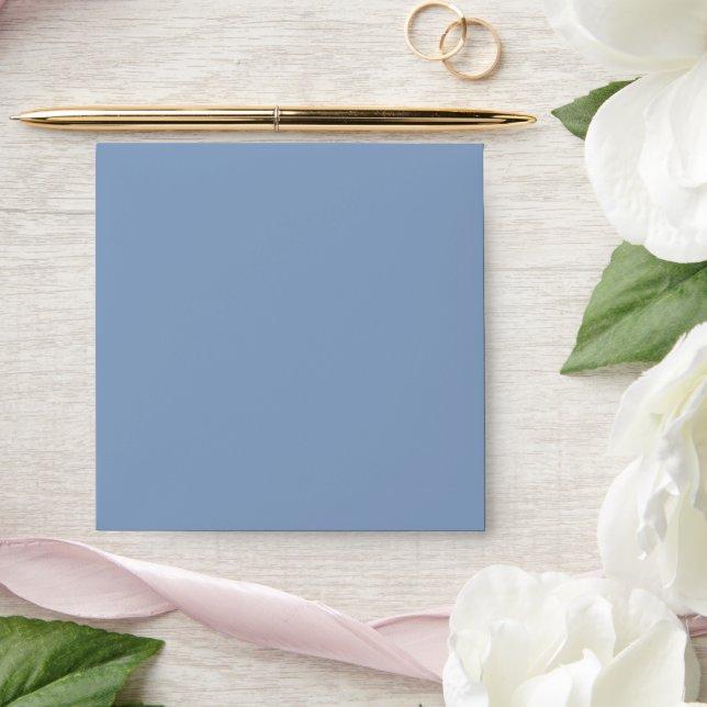 Solid Muted Icy Blue Square Envelope (Wedding)