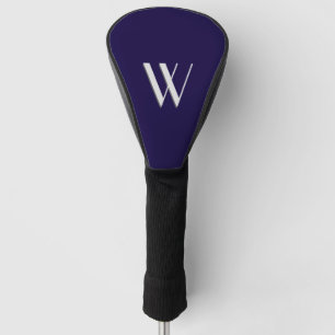 Solid Navy Blue Custom Golf Head Cover