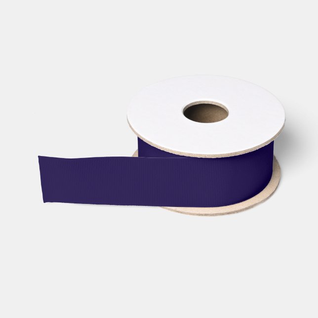 Solid Navy Blue Grosgrain Ribbon (Spool)