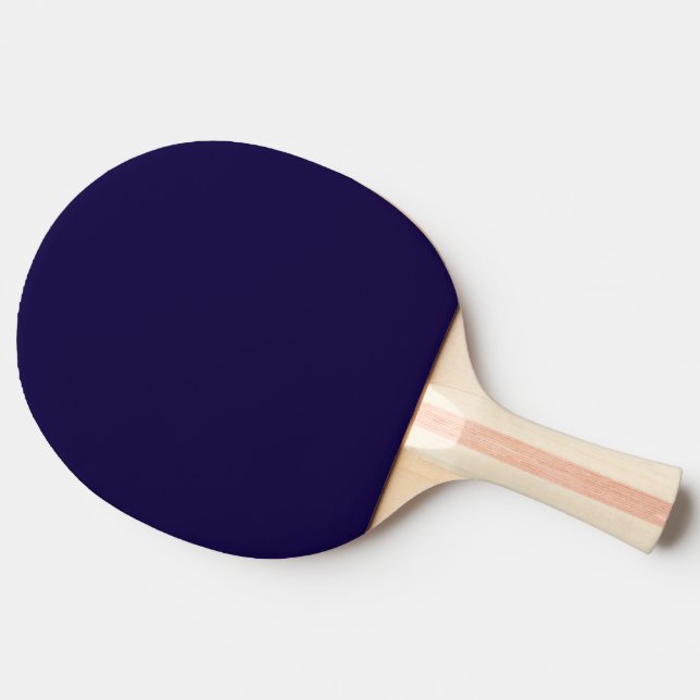 Solid Navy Blue Ping Pong Paddle (Side)