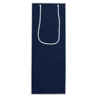 Solid Navy Wine Gift Bag