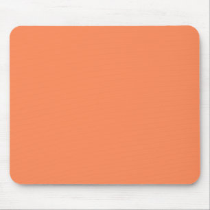 Solid Nectarine Orange Mouse Mat