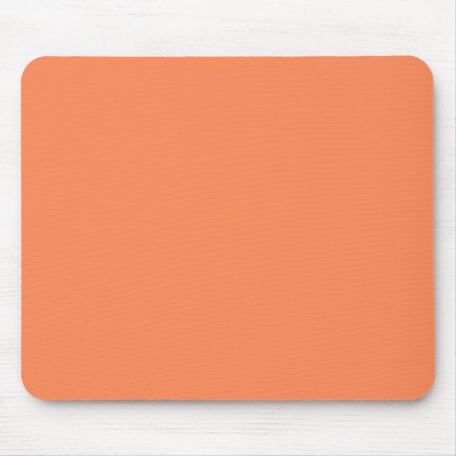 Solid Nectarine Orange Mouse Mat (Front)