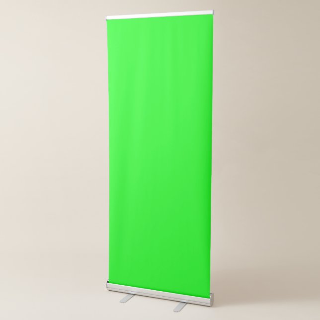Solid neon green screen chroma key background  retractable banner (3/4)