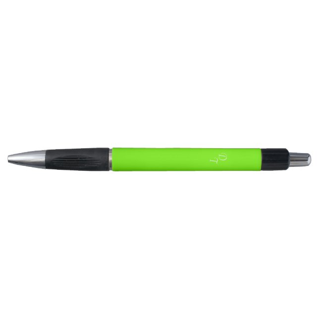 solid  neon  green  - your monograms   (Front)