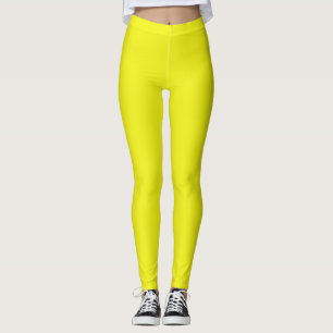 Solid Neon Yellow Leggings