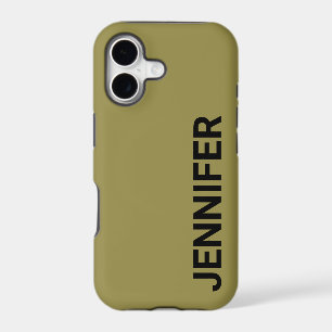 Solid Offbeat Green Custom Name