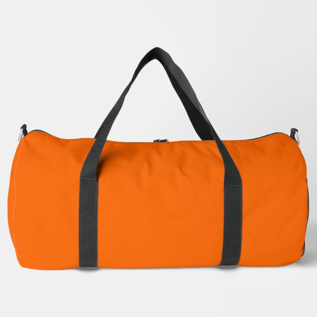Solid Orange Duffle Bag (Front)