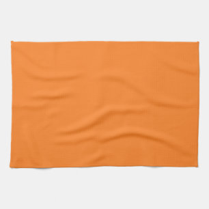 Solid Orange Kitchen Towel