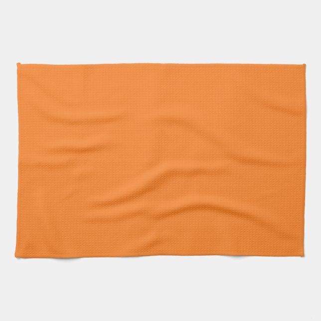Solid Orange Kitchen Towel (Horizontal)