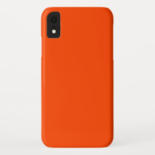 Solid Orange Red iPhone XR Case