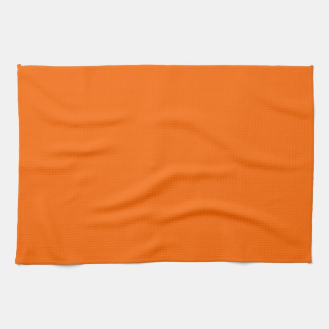 Solid Orange Tea Towel (Horizontal)