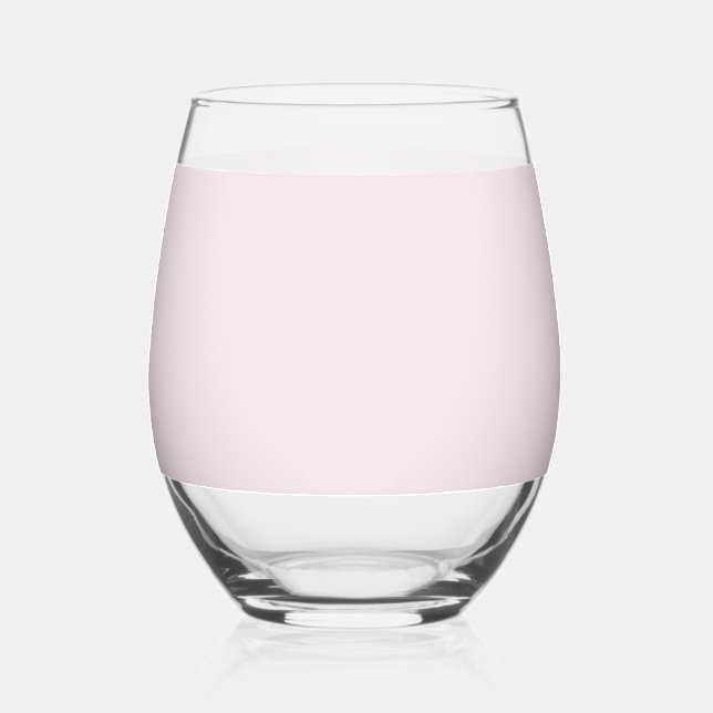 Solid Pale Blush Pink Glass (Front)
