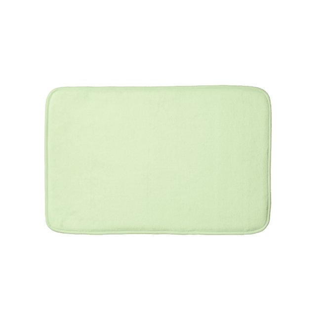 Solid Pale Celery Green Bath Mat (Front)