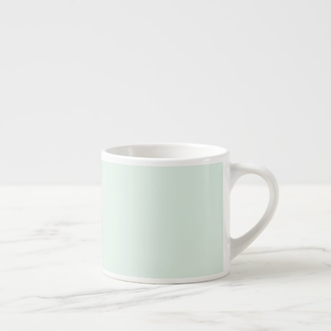 Solid Pale Mint Green Espresso Cup (Right)