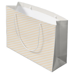 Solid Pastel Colour Stripes Professional Minimalis Large Gift Bag