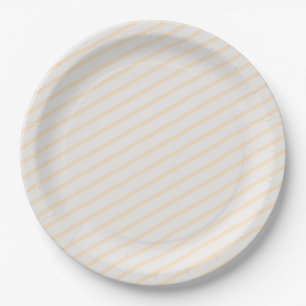 Solid Pastel Colour Stripes Professional Minimalis Paper Plate