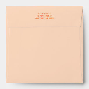 Solid Pastel Peach Envelope