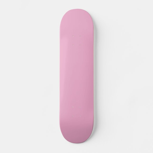 Solid Pastel Pink Skateboard (Front)