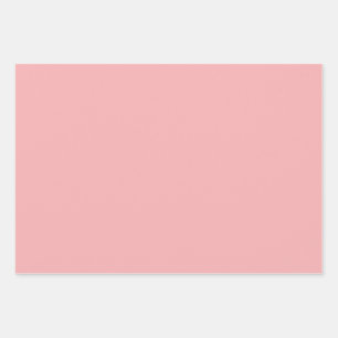 Solid Pastel Pink   Wrapping Paper Sheet