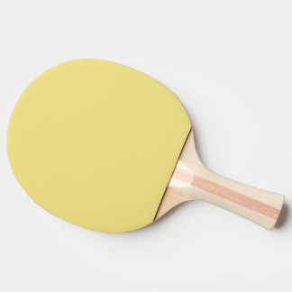 Solid Pastel Yellow Modern Ping Pong Paddle