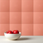 Solid peach tile<br><div class="desc">Solid colour peach design.</div>