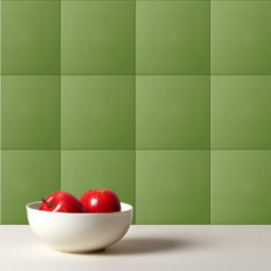 Solid pepper grass green rustic tile
