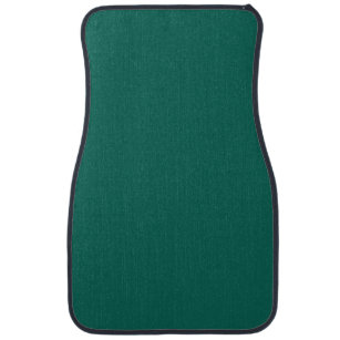 Solid pine green teal car mat