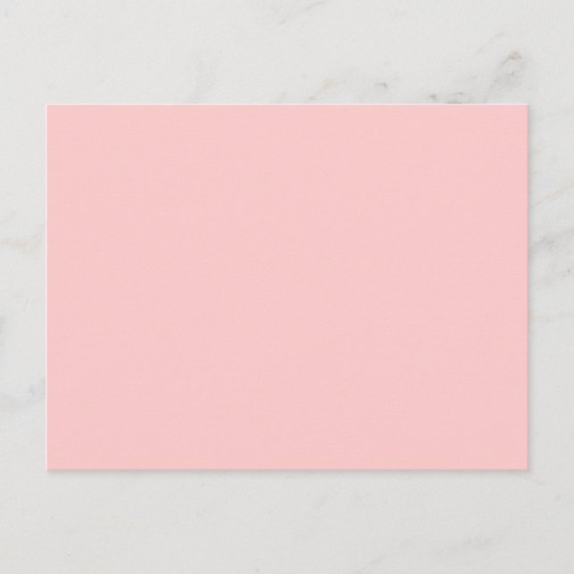 Solid Pink Background Web Color FFCCCC Postcard (Front)
