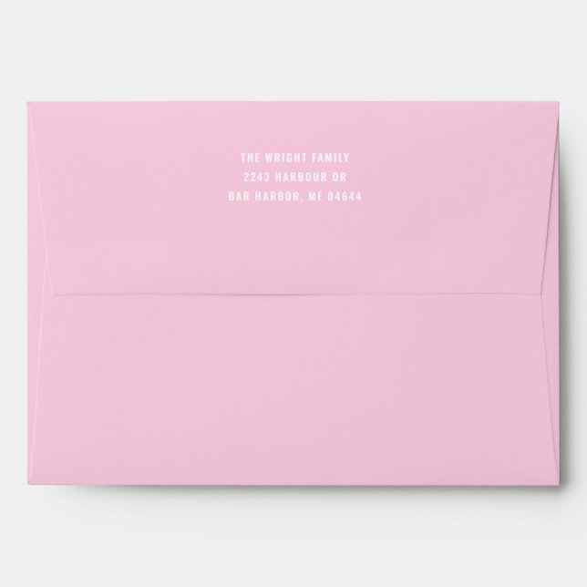 Solid Pink Envelope (Back (Top Flap))