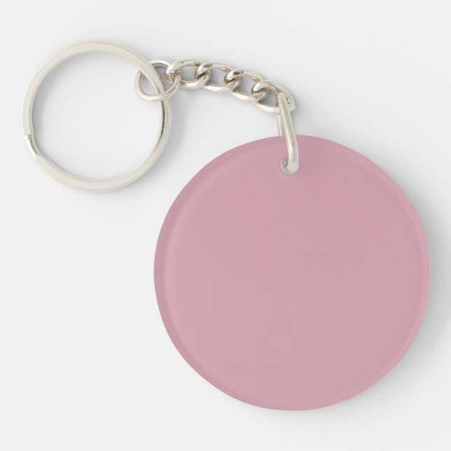 Solid Pink, Quartz Blush, Acrylic Keychain (Front)