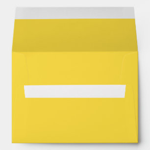 Solid plain banana pastel yellow envelope