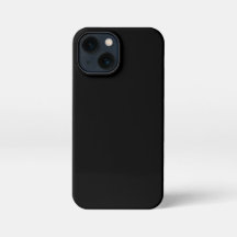 Solid Plain Black Phone Cover Case 