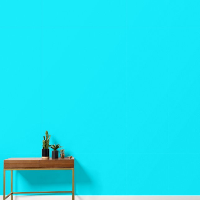 Solid plain blue wallpaper (Hallway)