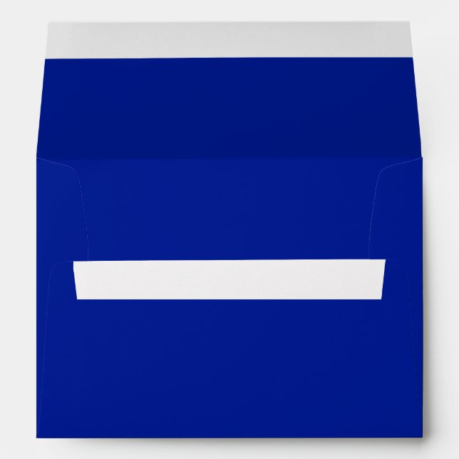 Solid plain Egyptian blue Envelope (Back (Bottom))