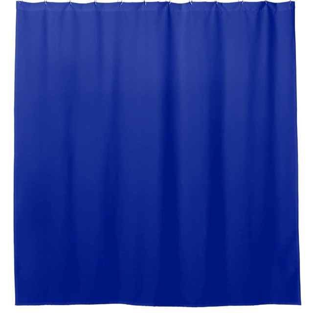 Solid plain Egyptian blue Shower Curtain (Front)