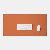 Solid plain harvest pumpkin orange desk mat (Keyboard & Mouse)