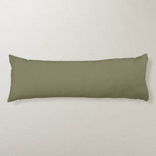 Solid Plain Olive Green Body Cushion