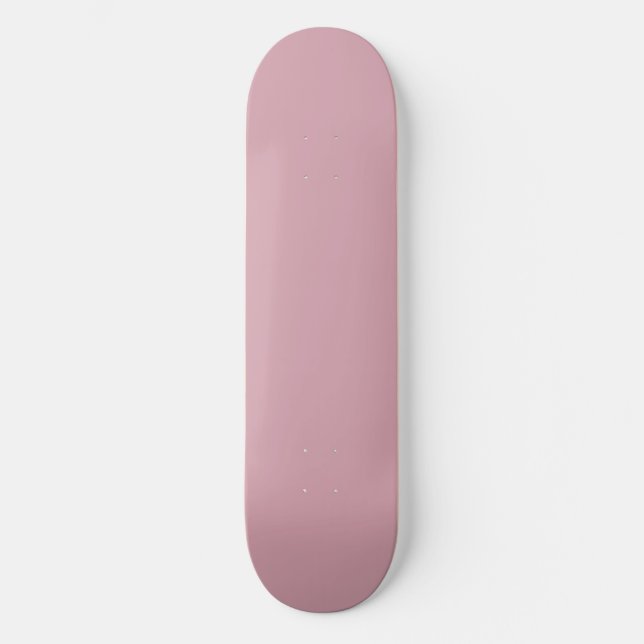 Solid, Plain Quartz Blush  Skateboard (Front)