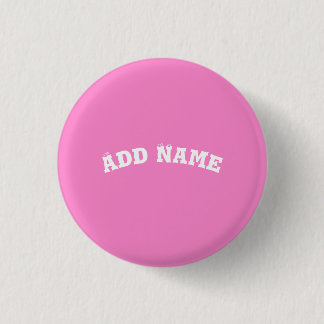 Solid Plain Taffy Baby Pink 3 Cm Round Badge