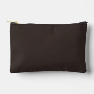 Solid, Plain Walnut Brown, Accessory Pouch