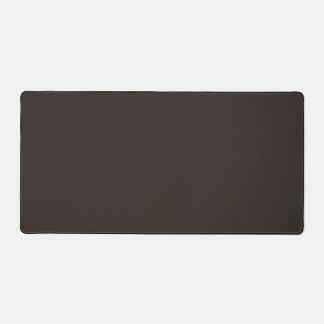 Solid, Plain Walnut Brown,  Desk Mat (Front)