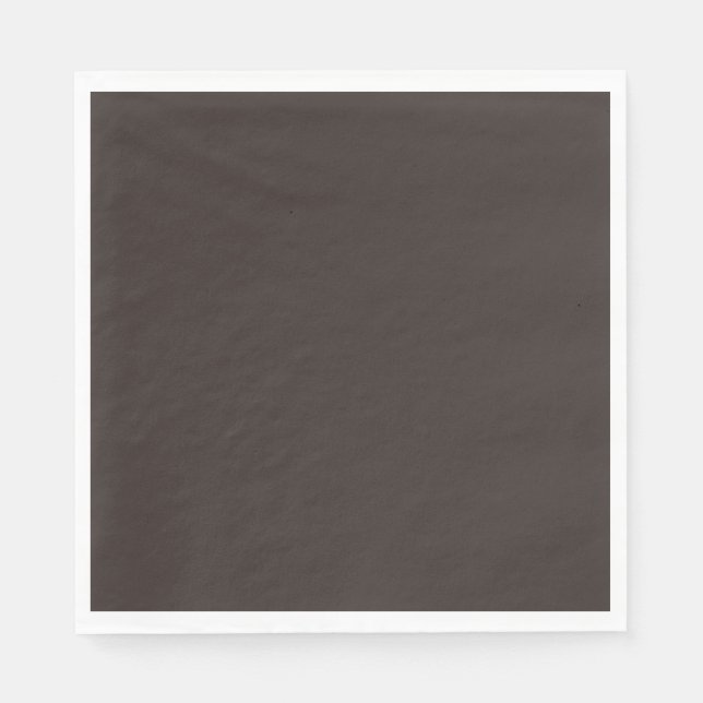 Solid, Plain Walnut Brown,  Napkin (Front)