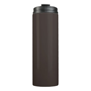 Solid, Plain Walnut Brown, Thermal Tumbler