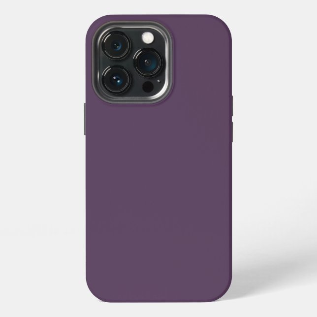 Solid plum dark dull purple iPhone case (Back)