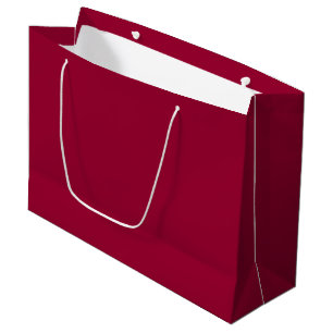 Solid pohutukawa red large gift bag