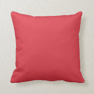 Solid Poppy Red Throw Pillows