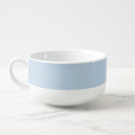 Solid Powder Blue Soup Mug<br><div class="desc">Here is a beautiful, soft colour of plain blue.
Designed in beautiful Washington state, USA, by an independant freelance artist (Whoopsidoodle) for your enjoyment.</div>